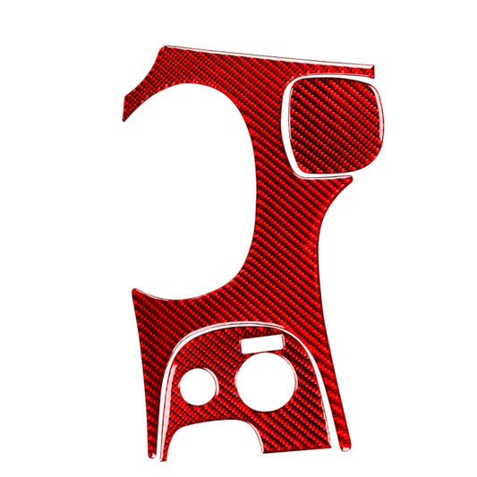 3 in 1 Carbon Fiber Car Gear Panel Sticker Kits B for Chevrolet Corvette C5 1998-2004, Left Drive (Red) by buy2fix