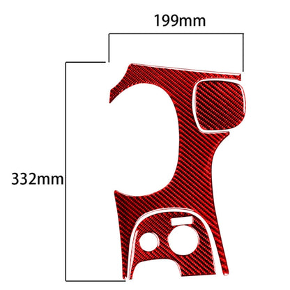 3 in 1 Carbon Fiber Car Gear Panel Sticker Kits B for Chevrolet Corvette C5 1998-2004, Left Drive (Red) by buy2fix