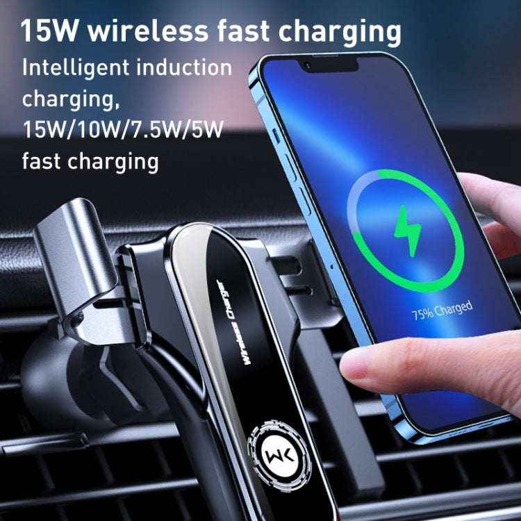 WK WP-U201 Captain Sujie Wireless Charging Car Phone Holder (Black) - In Car by WK | Online Shopping UK | buy2fix