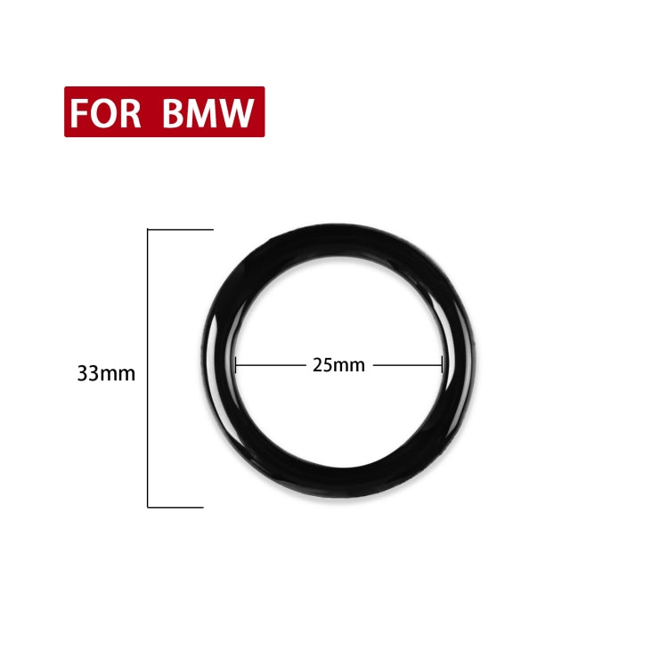 For BMW 3 Series E90/E92/E93 2009-2012 Car One-button Start Carbon Fiber Trim Ring, Left and Right Drive Universal - In Car by buy2fix | Online Shopping UK | buy2fix