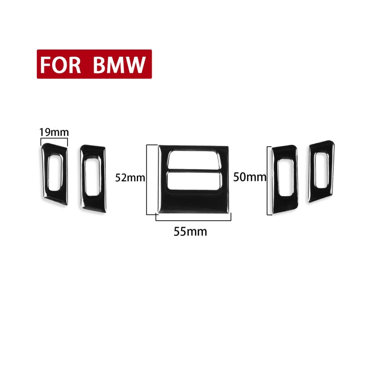 For BMW 3 Series E90/E92/E93 2005-2012 5pcs Low Allocation Car Air conditioner Air Outlet Decorative Sticker, Left and Right Drive Universal - In Car by buy2fix | Online Shopping UK | buy2fix