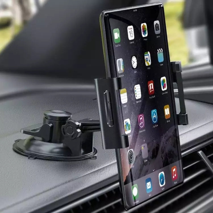 Car Dashboard Tablet Holder PU Suction Cup Windshield Bracket - In Car by buy2fix | Online Shopping UK | buy2fix