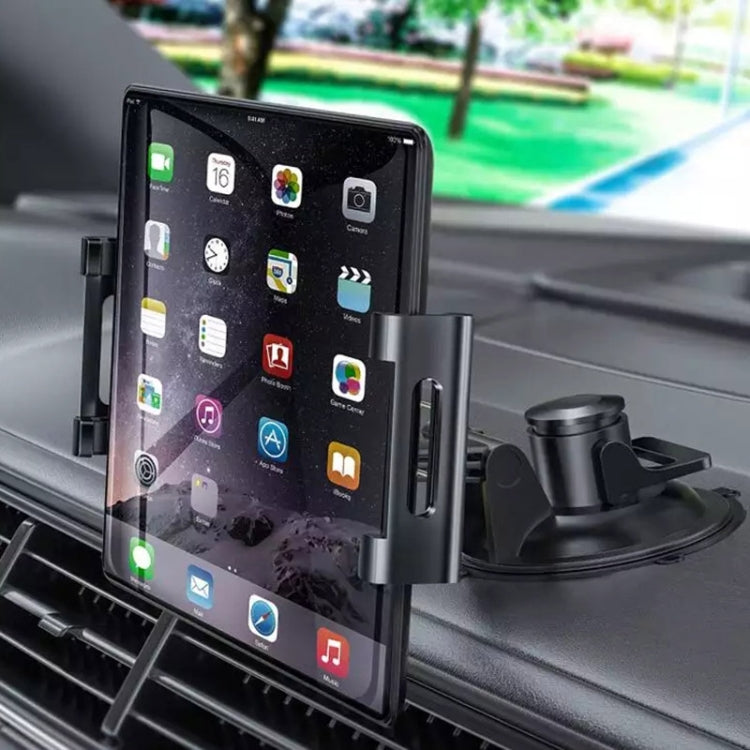 Car Dashboard Tablet Holder PU Suction Cup Windshield Bracket - In Car by buy2fix | Online Shopping UK | buy2fix