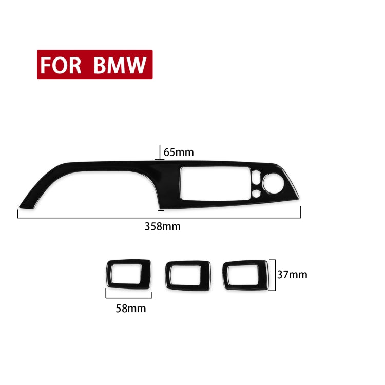 For BMW 3 Series E90/320i/325i 2005-2012 Car Right Drive Window Lifting Panel with Folding Key Decorative Sticker, Diameter: 35.8cm - In Car by buy2fix | Online Shopping UK | buy2fix