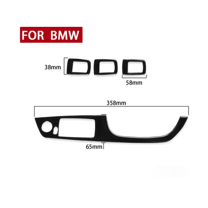 For BMW 3 Series E90/320i/325i 2005-2012 Car Right Drive Window Lifting Panel without Folding Key Decorative Sticker, Diameter: 35.8cm - In Car by buy2fix | Online Shopping UK | buy2fix
