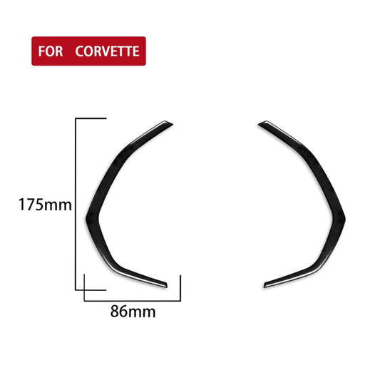 For Chevrolet Corvette C7 2014-2019 2 in 1 Car Dashboard Frame Decorative Sticker, Left Drive by buy2fix