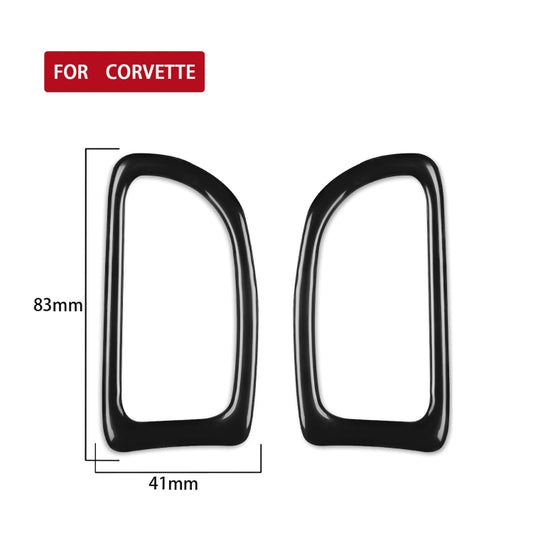 For Chevrolet Corvette C7 2014-2019 Car Dashboard Defogging Vent Decorative Sticker, Left Drive by buy2fix