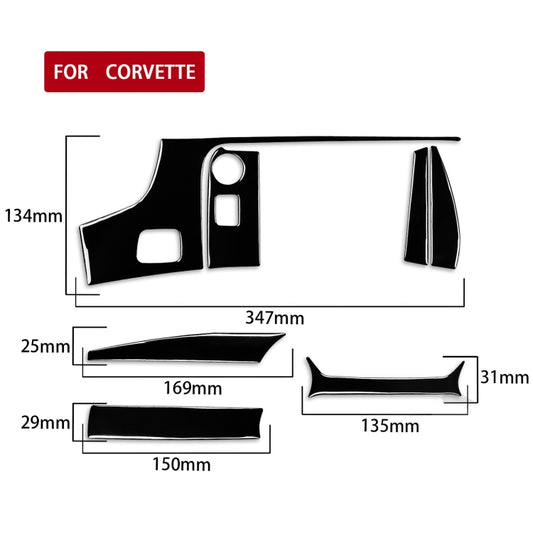 For Chevrolet Corvette C7 2014-2019 Car Central Control Decorative Sticker, Left Drive by buy2fix