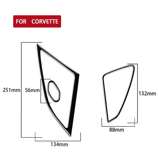 For Chevrolet Corvette C7 2014-2019 Car Door Speaker Decorative Sticker, Left Drive by buy2fix