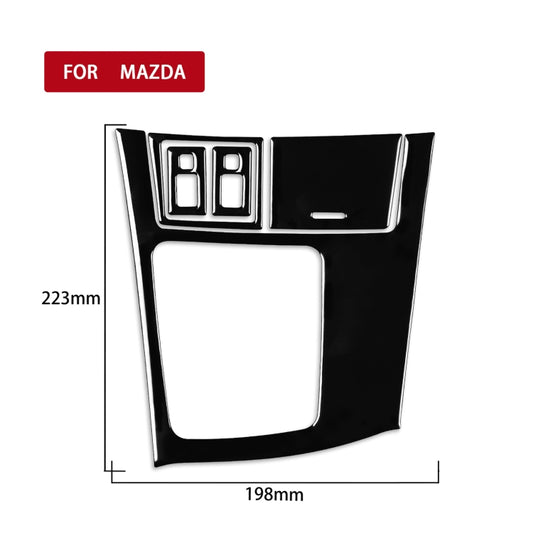 For Mazda 3 Axela 2010-2013 5 in 1 Car Gear Frame Set B Decorative Sticker, Left Drive by buy2fix
