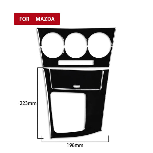 For Mazda 3 Axela 2010-2013 4 in 1 Car AC Gear Frame Set B Decorative Sticker, Left Drive by buy2fix