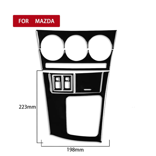 For Mazda 3 Axela 2010-2013 7 in 1 Car AC Gear Frame Set C Decorative Sticker, Right Drive by buy2fix