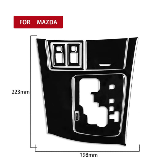 For Mazda 3 Axela 2010-2013 7 in 1 Car Gear Panel Set B Decorative Sticker, Right Drive by buy2fix