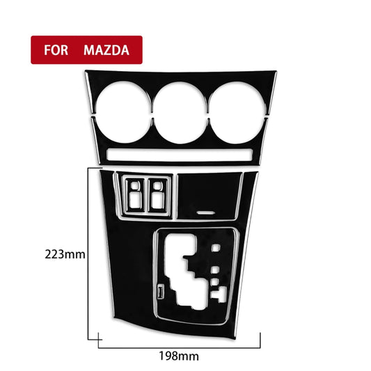 For Mazda 3 Axela 2010-2013 9 in 1 Car AC Gear Panel Set C Decorative Sticker, Right Drive by buy2fix