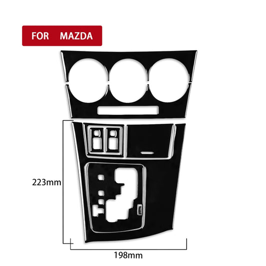 For Mazda 3 Axela 2010-2013 9 in 1 Car AC Gear Panel Set D Decorative Sticker, Left Drive by buy2fix