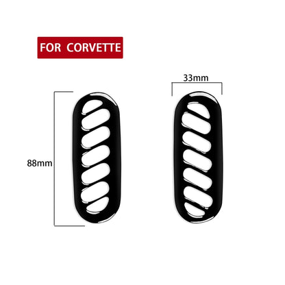 For Chevrolet Corvette C5 1998-2004 Car Side Door A-pillar Air Outlet Ring Decorative Sticker, Left Drive - In Car by buy2fix | Online Shopping UK | buy2fix