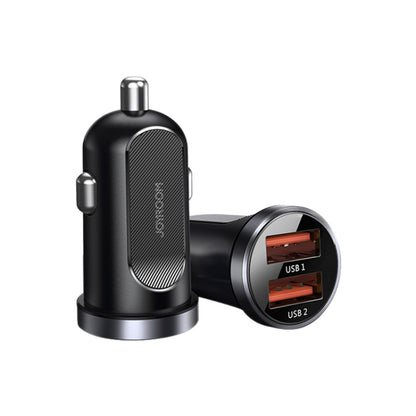 JOYROOM C-A09 30W Mini Dual QC3.0 Smart Car Charger (Black) - In Car by JOYROOM | Online Shopping UK | buy2fix