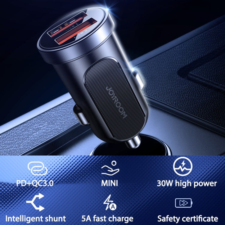 JOYROOM C-A09 30W Mini Dual QC3.0 Smart Car Charger (Black) - In Car by JOYROOM | Online Shopping UK | buy2fix