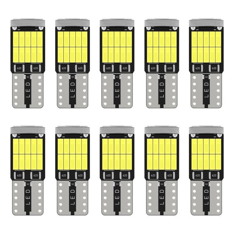 10pcs T10 4014-26SMD Car Bright Lights LED Clearance Light Lamp Reading Light (White Light) - In Car by buy2fix | Online Shopping UK | buy2fix