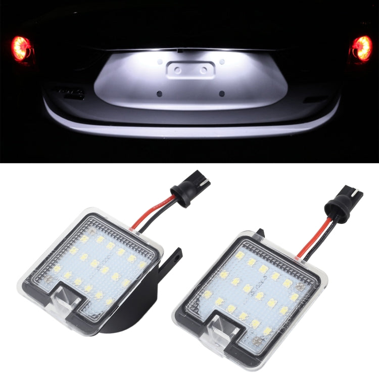 2pcs For Ford Focus 2015- Car License Plate Lamp - In Car by buy2fix | Online Shopping UK | buy2fix