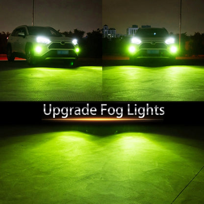 1 Pair 9005 DC12V 7.8W Car LED Fog Light (Lime Green) - In Car by buy2fix | Online Shopping UK | buy2fix