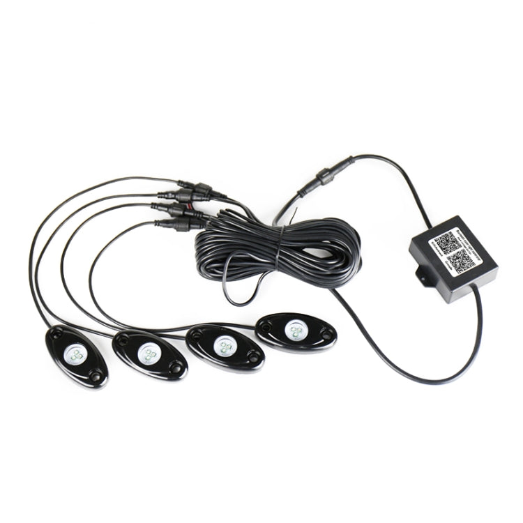 4 in 1 Universal Car APP Control RGB Chassis Atmosphere Lights Colorful Lighting Decorative Lamp by buy2fix