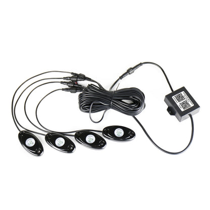 4 in 1 Universal Car APP Control RGB Chassis Atmosphere Lights Colorful Lighting Decorative Lamp by buy2fix