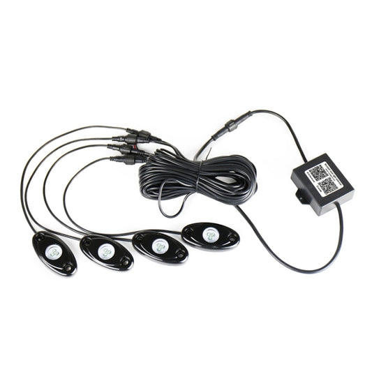 4 in 1 Universal Car APP Control RGB Chassis Atmosphere Lights Colorful Lighting Decorative Lamp by buy2fix