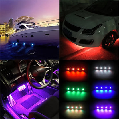 4 in 1 Universal Car APP Control RGB Chassis Atmosphere Lights Colorful Lighting Decorative Lamp by buy2fix