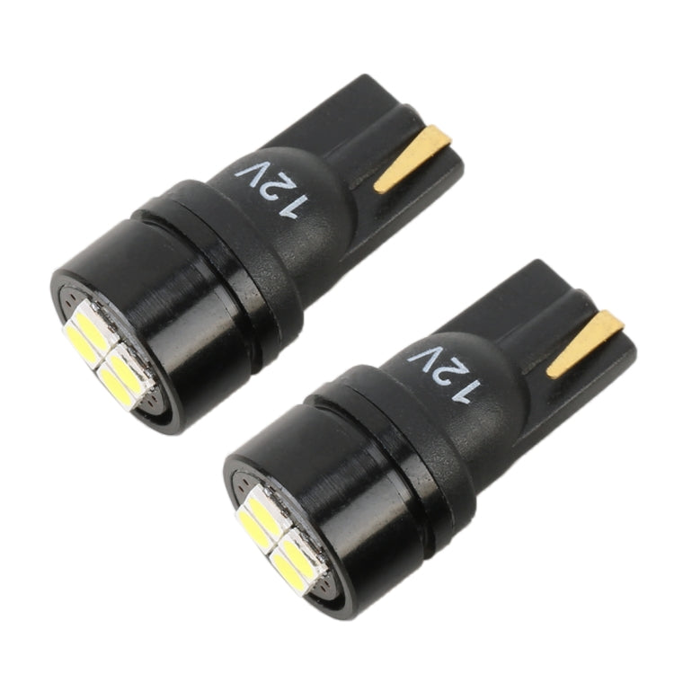 2 PCS T10 DC12V / 1.8W / 6000K / 140LM 4LEDs SMD-3030 Car Clearance Light - In Car by buy2fix | Online Shopping UK | buy2fix