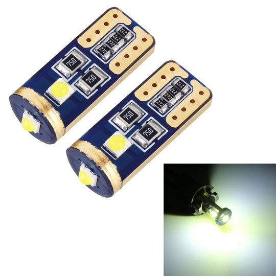 2 pièces T10/W5W/168/194 DC12V/1.2 W/6000 K/85LM 3 LED SMD-3030 feu de dégagement de voiture