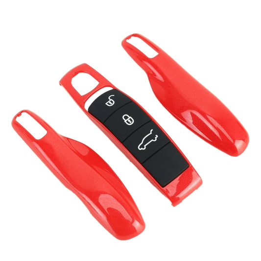 Car Plastic Key Shell Key Case for Porsche (Red) by buy2fix