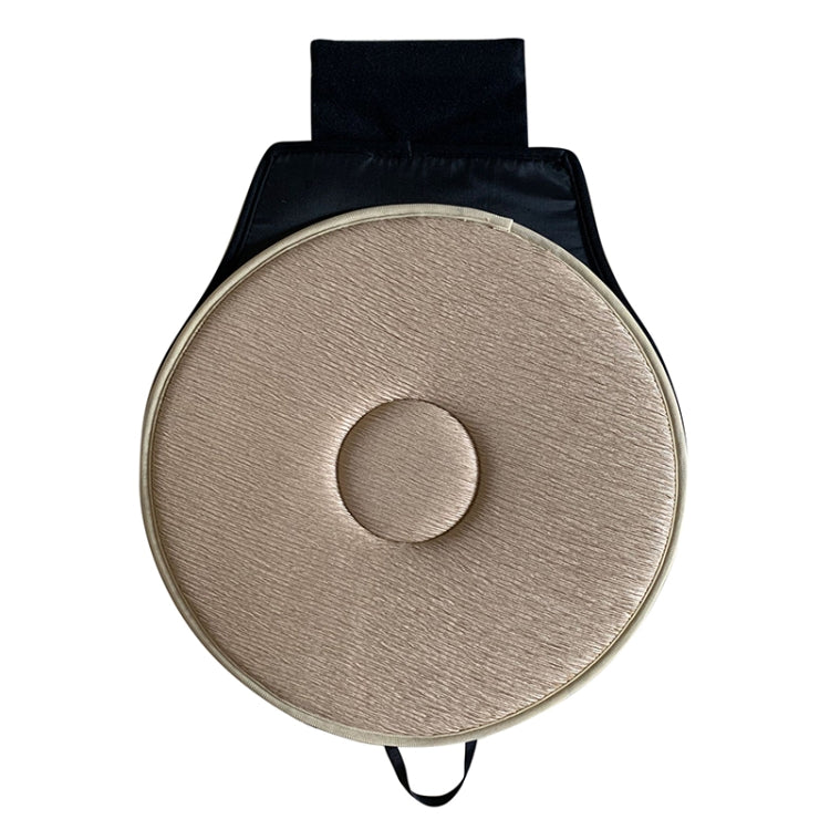 360 Degree Rotation Car Seat Cushion Whirling Seat Mat (Beige) by buy2fix