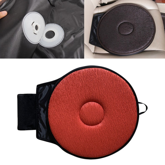 360 Degree Rotation Car Seat Cushion Whirling Seat Mat (Vermilion) by buy2fix