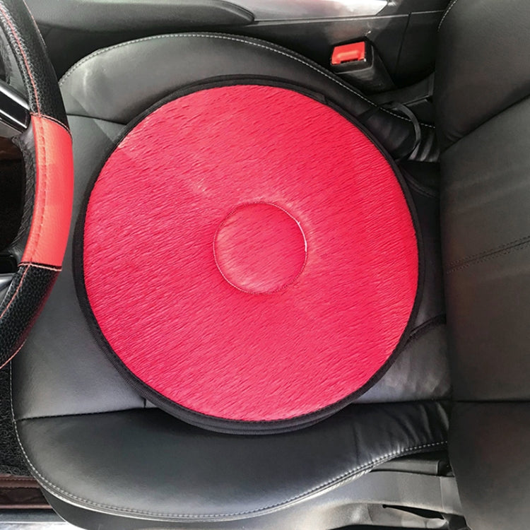 360 Degree Rotation Car Seat Cushion Whirling Seat Mat (Vermilion) by buy2fix
