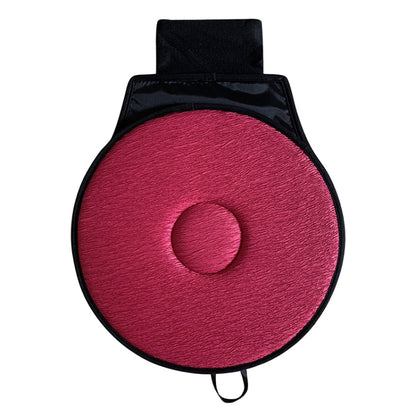 360 Degree Rotation Car Seat Cushion Whirling Seat Mat (Wine Red) by buy2fix