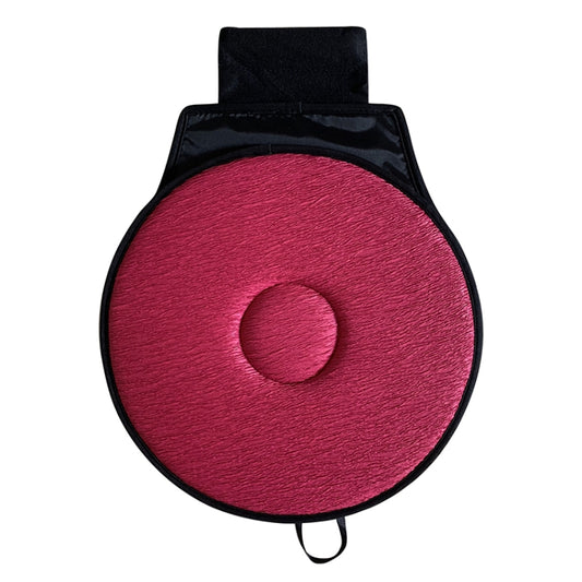 360 Degree Rotation Car Seat Cushion Whirling Seat Mat (Wine Red) by buy2fix
