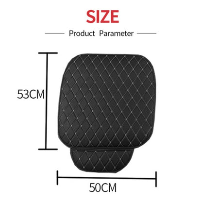 Car Seat Cushion Universal Simple Seat Cover Anti-slip Mat Auto Accessories (Black Red) by buy2fix