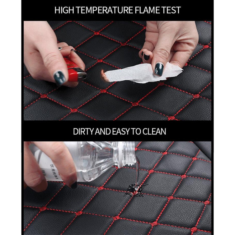 Car Seat Cushion Universal Simple Seat Cover Anti-slip Mat Auto Accessories (Black Red) by buy2fix