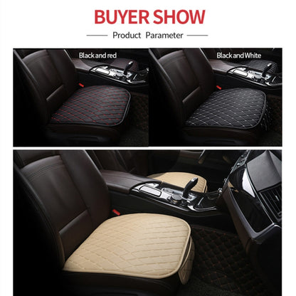 Car Seat Cushion Universal Simple Seat Cover Anti-slip Mat Auto Accessories (Black Red) by buy2fix
