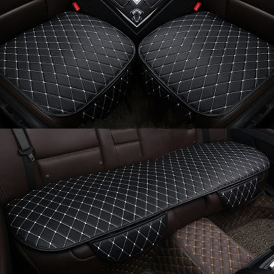Coussin de siège de voiture universel, housse de siège Simple, tapis antidérapant, accessoires automobiles (noir et blanc)