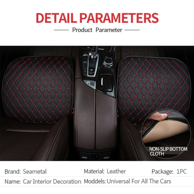 Car Seat Cushion Universal Simple Seat Cover Anti-slip Mat Auto Accessories (Black White) by buy2fix