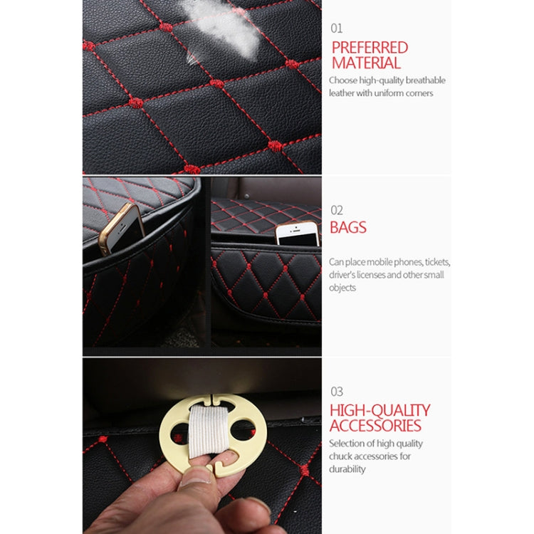 Car Seat Cushion Universal Simple Seat Cover Anti-slip Mat Auto Accessories (Black White) by buy2fix