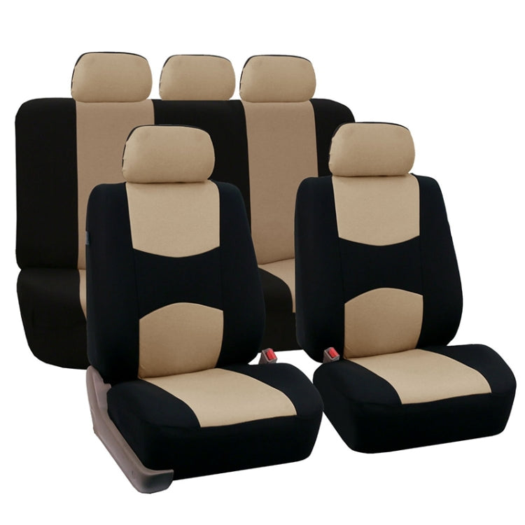 9 in 1 Universal Four Seasons Anti-Slippery Cushion Mat Set for 5 Seat Car, Style:Ordinary (Beige) by buy2fix