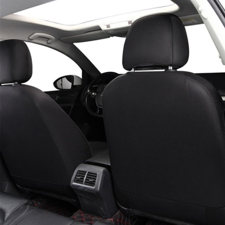 9 in 1 Universal PU Leather Four Seasons Anti-Slippery Cushion Mat Set for 5 Seat Car (Black) by buy2fix