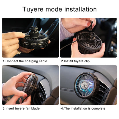 F203B Portable Car Air Outlet Sucker Electric Cooling Fan with Aromatherapy - Heating & Fans by buy2fix | Online Shopping UK | buy2fix