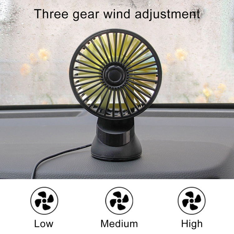 F402 Portable Car Center Console Sucker Electric Cooling Fan with Aromatherapy by buy2fix