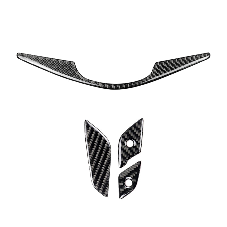 4 in 1 Car Carbon Fiber Steering Wheel Button Decorative Sticker for Cadillac xt5 2016-2017, Left and Right Drive Universal by buy2fix