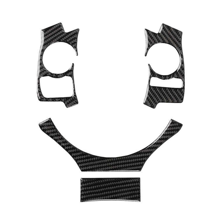 4 in 1 Car Carbon Fiber Steering Wheel Button Decorative Sticker for Lexus IS250 NX200 200t 300h, Left and Right Drive Universal by buy2fix