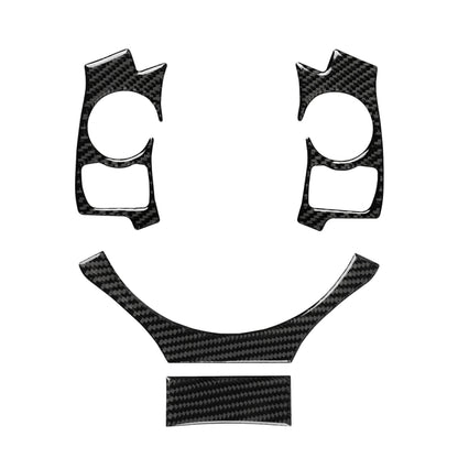 4 in 1 Car Carbon Fiber Steering Wheel Button Decorative Sticker for Lexus IS250 NX200 200t 300h, Left and Right Drive Universal by buy2fix